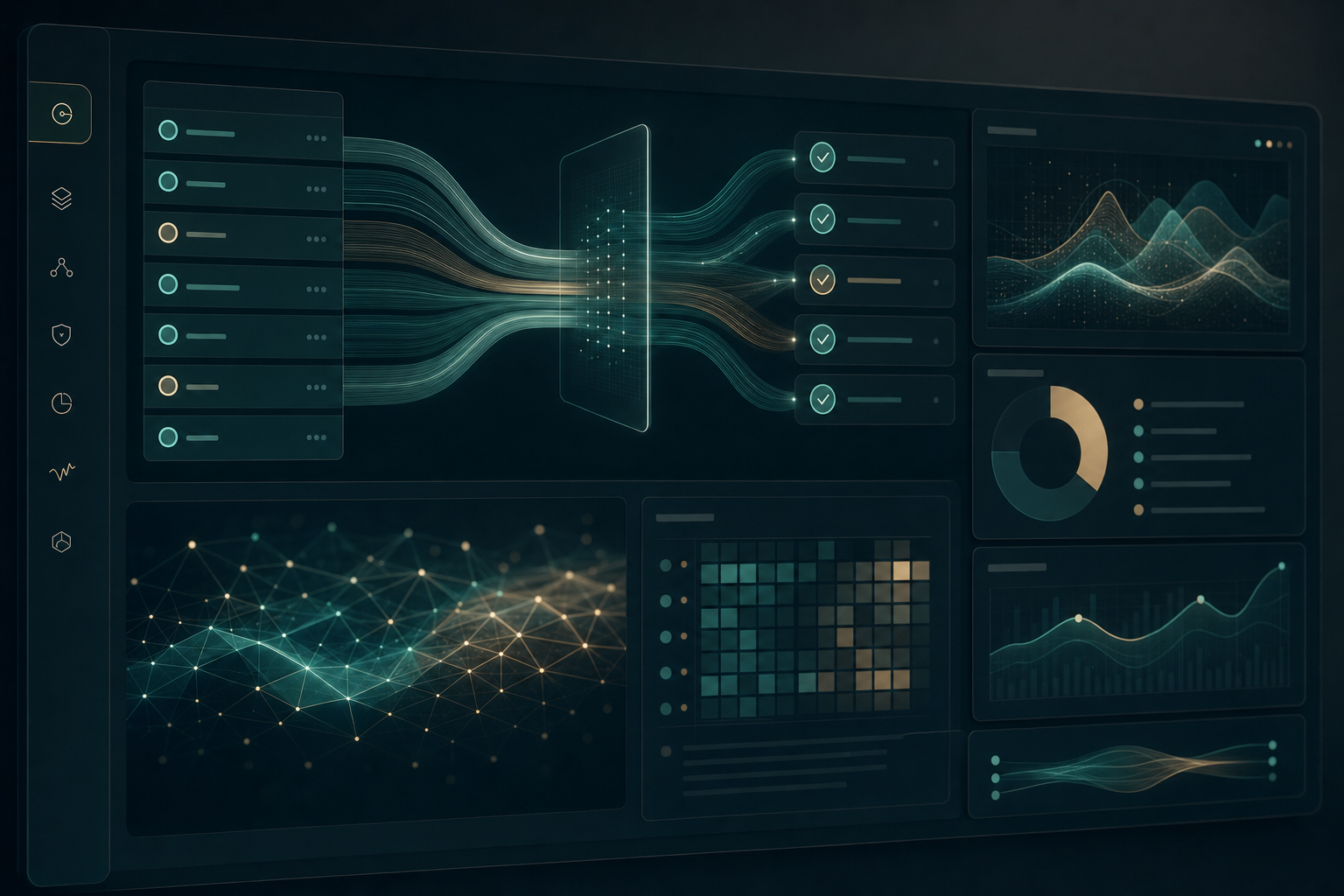 Abstract visualisation of an automated index data platform